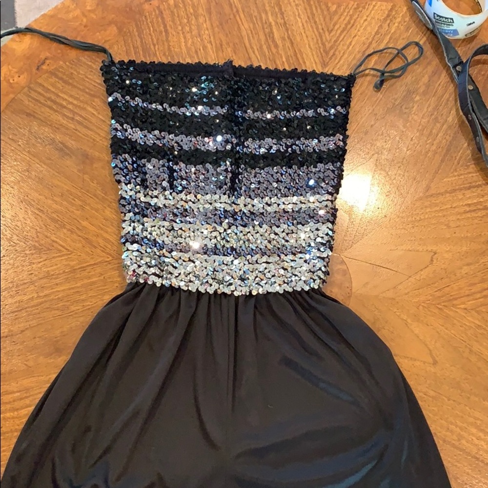 Strapless Sequence Romper - Picture 2 of 3